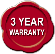 3 year warranty logo