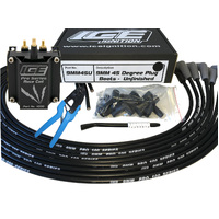 Pro 100 9mm Leads, ICE 4200 Coil & Crimpers Kit; DIY V8 Universal, HEI, 45 Deg Boots