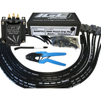Pro 100 9mm Leads, ICE 4200 Coil & Crimper Kit; DIY V8 Universal, HEI, 30 Deg Boots, 