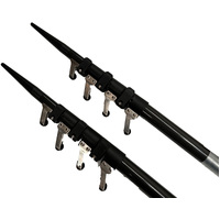 16ft Mk II Telescopic Carbon Fibre 4 Section with SS Roller Guides  - for Skiff