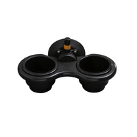 2-Cup Holder Vertical Mount - Black