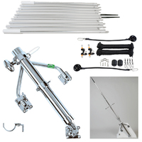 Lee's Jr Wishbone Outrigger Kit with 19ft Poles - For Large Trailer Boats