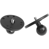 RAM 1" Ball Adapter with Round Plate and 1/4-20 Threaded Stud
