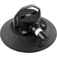 152mm SeaSucker Black Vacuum Mount with Stainless Steel D-Ring