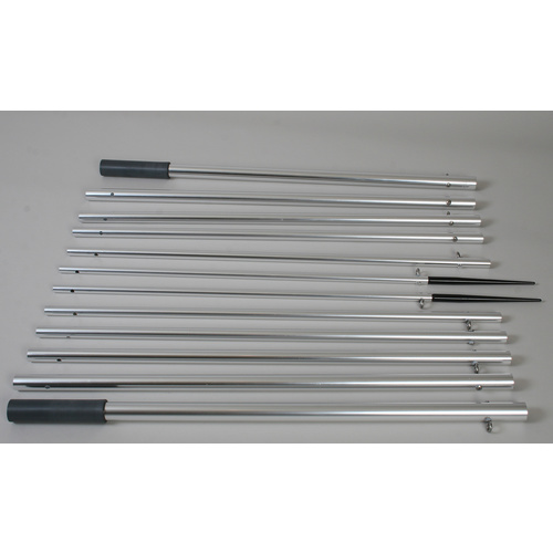 Lee's 18.5 ft Bright Silver Outrigger Poles